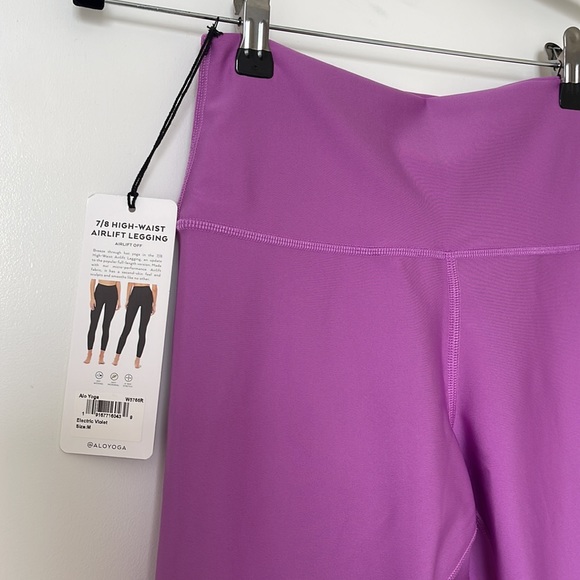 ALO YOGA 7/8 AIRLIFT LEGGING ELECTRIC VIOLET PURPLE - Picture 5 of 10